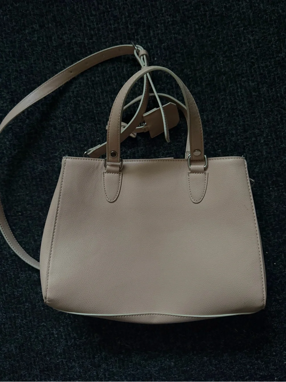 GUESS Pale Pink Structured Convertible Satchel